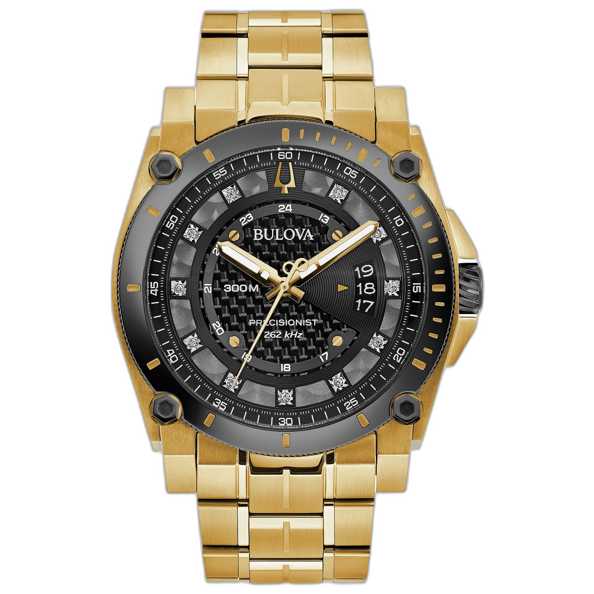 98D156 Reloj Bulova Icon de caballero pulsera de metal