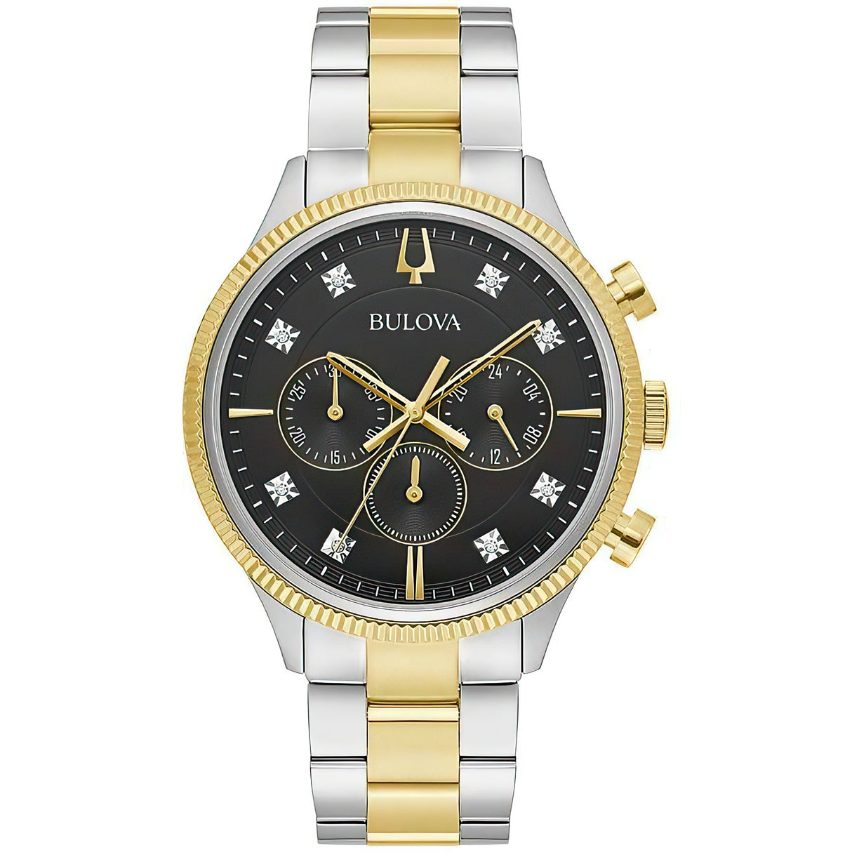 98D172 Reloj Bulova Diamante de hombre correa de metal