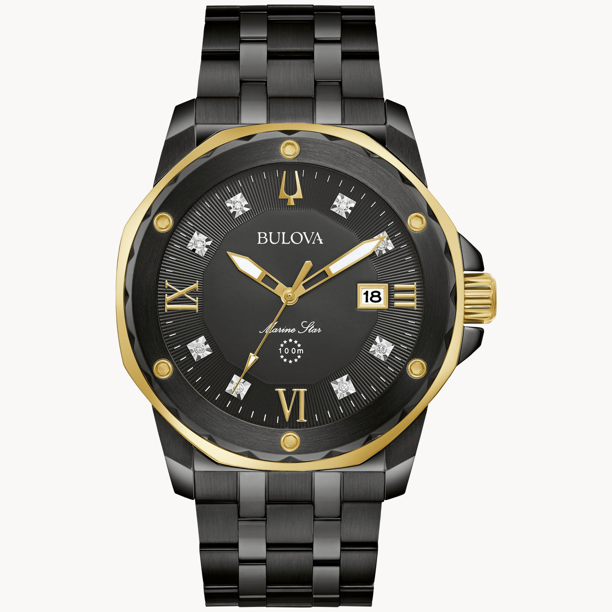 98D176 Reloj Bulova Marine Star de hombre pulsera de metal 44 mm