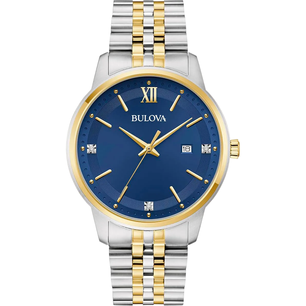 98D188 Reloj Bulova Classic de hombre pulsera de metal 41 mm