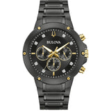 98D190 Reloj Bulova Diamond de caballero pulsera de metal