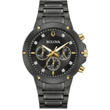 98D190 Reloj Bulova Diamond de caballero pulsera de metal