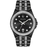 98K101 Reloj Bulova Crystal de hombre correa de metal