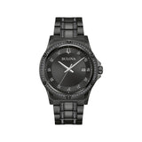98K119 Reloj Bulova Crystal de hombre banda de metal