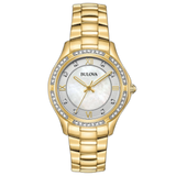 98L256 Bulova Reloj Bulova Crystal Accent pulsera de metal