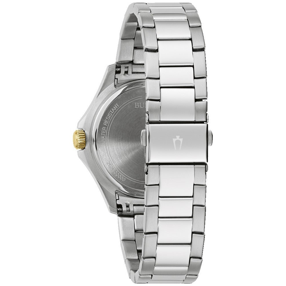 98M138 Reloj Bulova de dama banda de metal