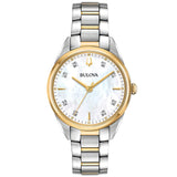 98P184 Reloj Bulova Sutton de dama pulsera de metal 33 mm