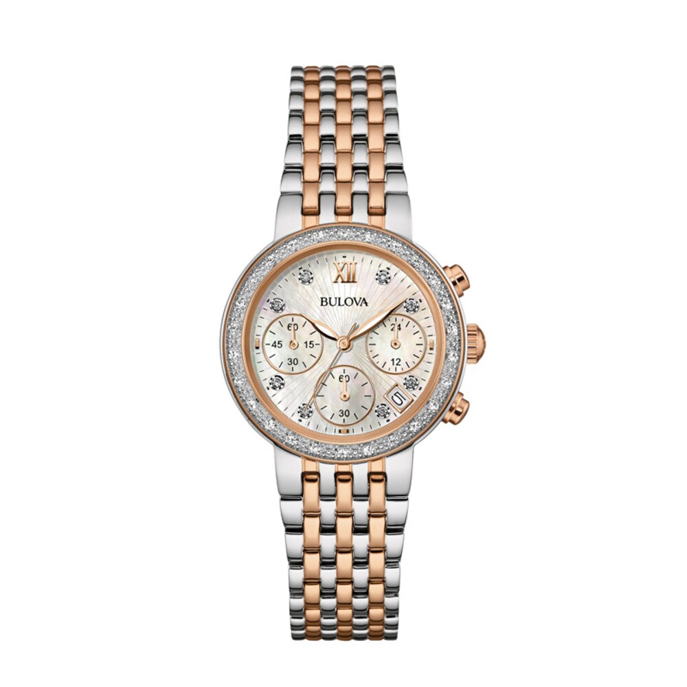 98R215 Reloj Bulova de mujer correa de metal