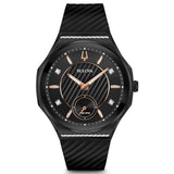98R240 Reloj Bulova Curv para dama pulsera de caucho
