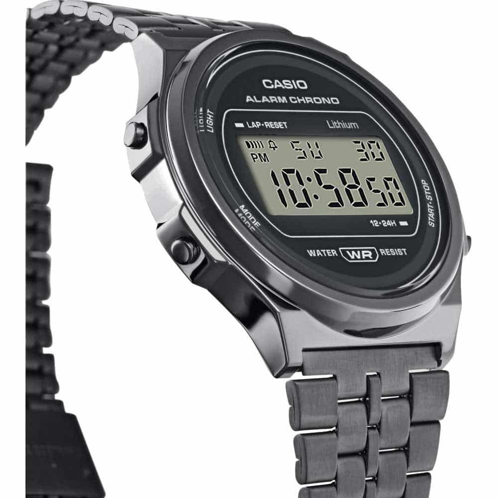 A-171 Reloj Casio para Hombre, Mujer Pulsera de Metal Digital Vintage Clásico Cronómetro