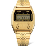 A1100 Casio Reloj Unisex Vintage Clásico Pulsera de Metal Digital