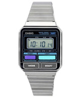 A120 Casio Reloj Unisex Vintage Clásico Pulsera de Metal Digital