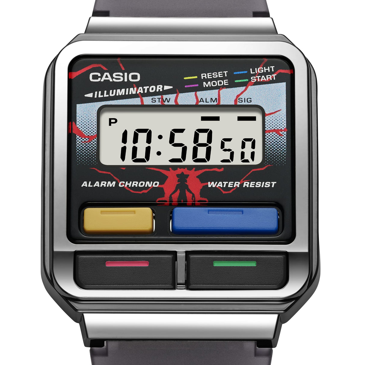 A120 Casio Reloj Unisex Vintage Clásico Pulsera de Metal Digital