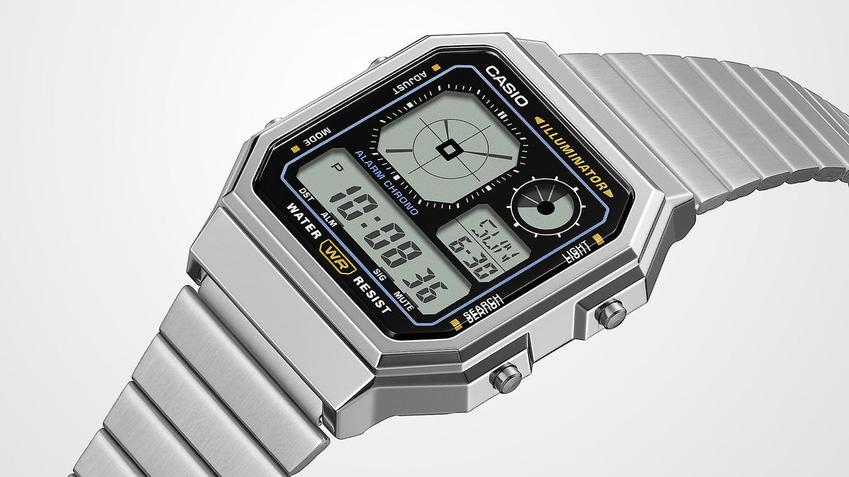 A130WE Casio de hombre pulsera de metal