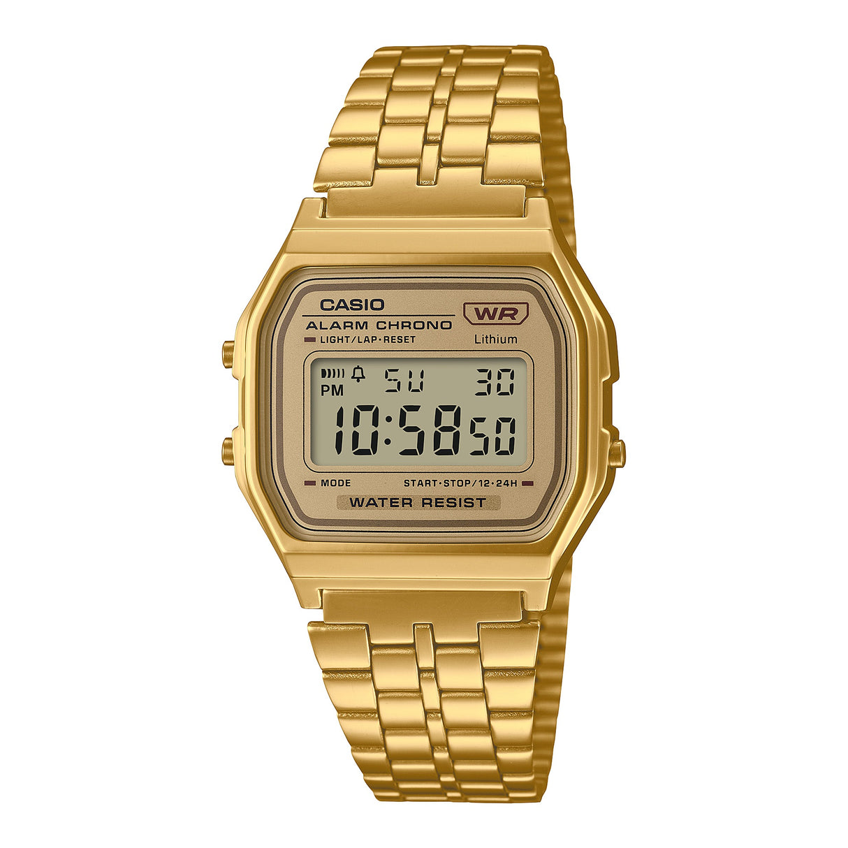 A158W Reloj Casio para hombre pulsera de metal