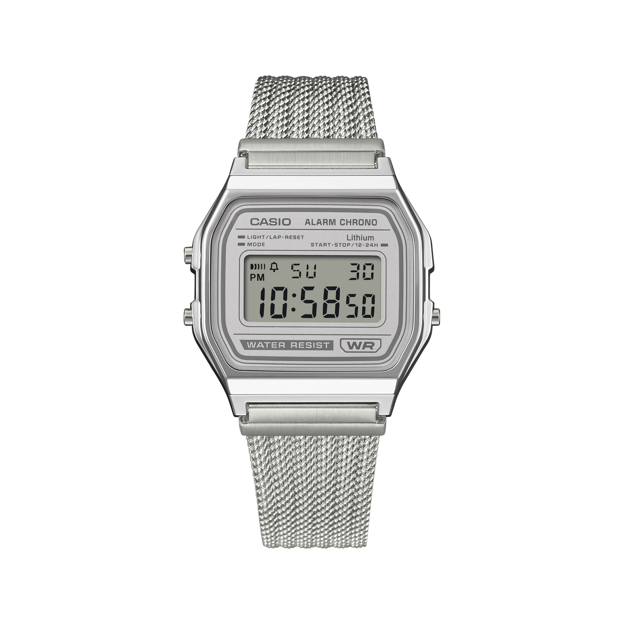 A158WEM Reloj Casio unisex correa mesh