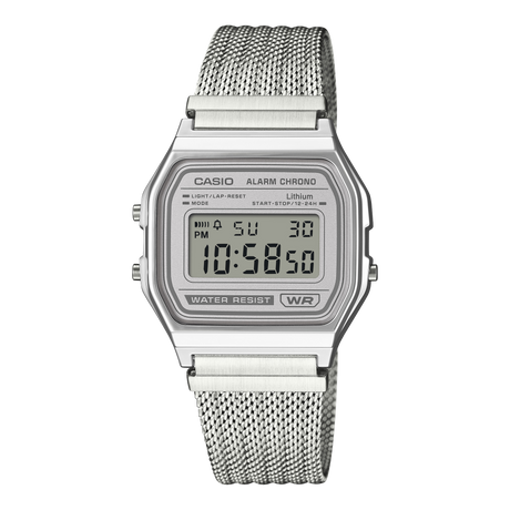 A158WEM Reloj Casio unisex correa mesh