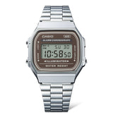 A168 Casio Reloj Unisex Pulsera de Metal Digital