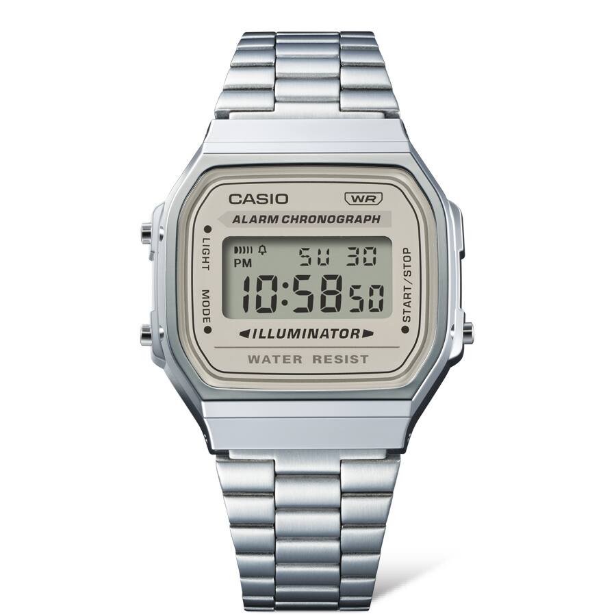 A168 Casio Reloj Unisex Pulsera de Metal Digital