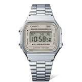 A168 Casio Reloj Unisex Pulsera de Metal Digital