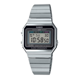 A-700 Reloj Casio para Hombre, Mujer Pulsera de Metal Digital Vintage Clásico Cronógrafo