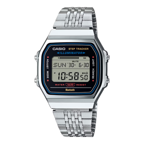 ABL-100 Reloj Casio Unisex pulsera de metal digital con Bluetooth vintage