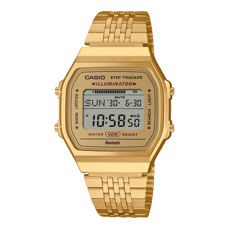 ABL-100 Reloj Casio Unisex pulsera de metal digital con Bluetooth vintage