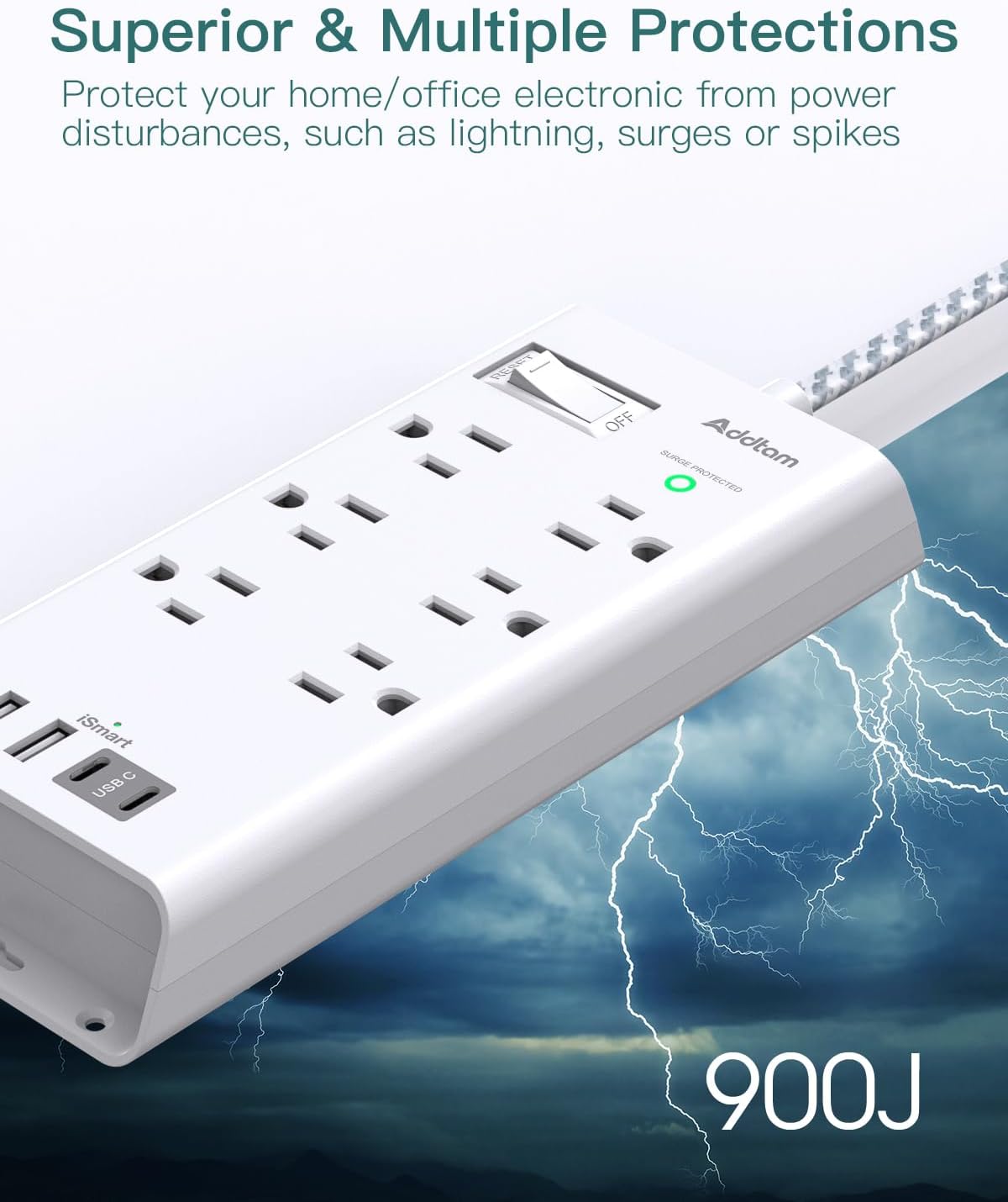 AD5006C2 Regleta Addtam 6 conectores