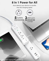 AD9110W Regleta doble Addtam 5 conexiones