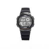 AE-1000 Reloj Casio para Hombre Banda de Goma Digital Illuminator Hora Mundial 10 Años de Batería