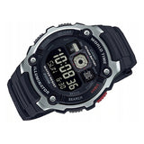 AE-2000 Reloj Casio para Hombre Banda de Caucho Digital Illuminator Hora Mundial 10 Años de Batería