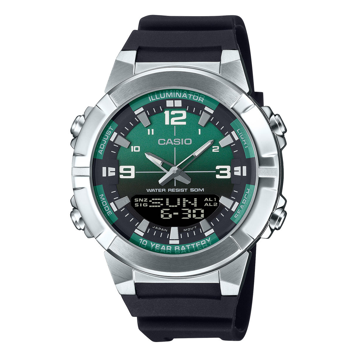 AMW-870 Reloj Casio doble hora pulsera de resina