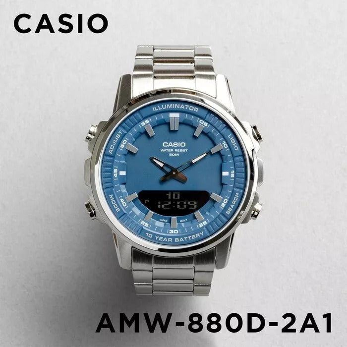 AMW-880D Reloj Casio para hombre pulsera de metal