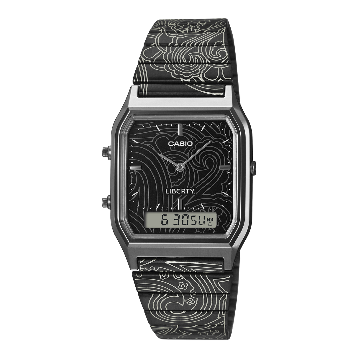 AQ-230 Reloj Casio x Liberty unisex correa de metal