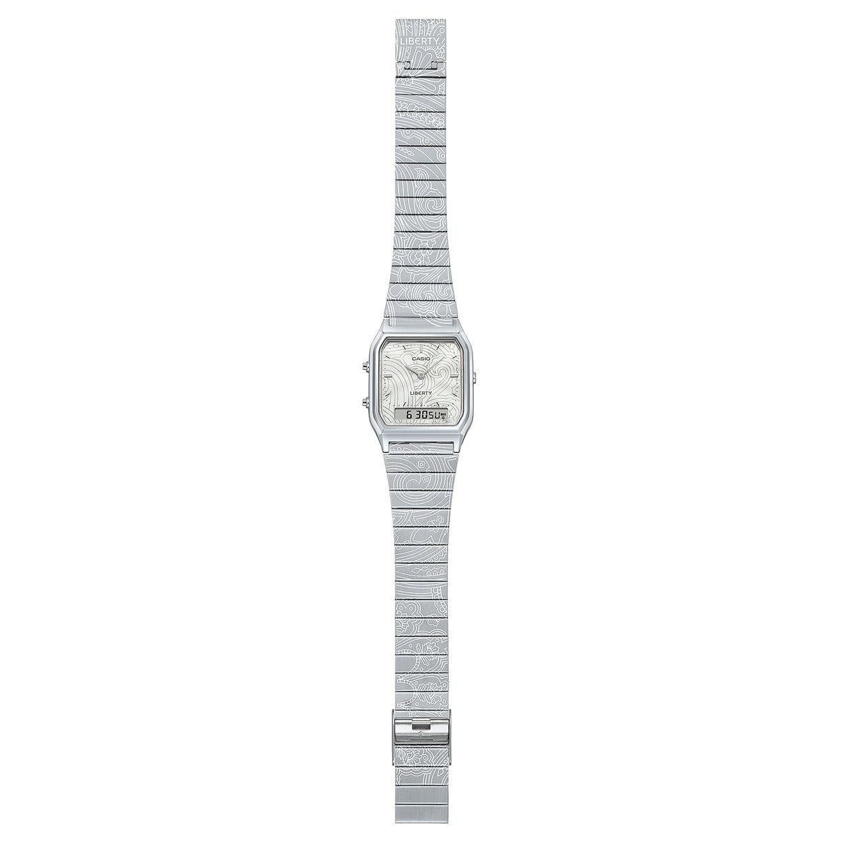 AQ-230 Reloj Casio x Liberty unisex correa de metal