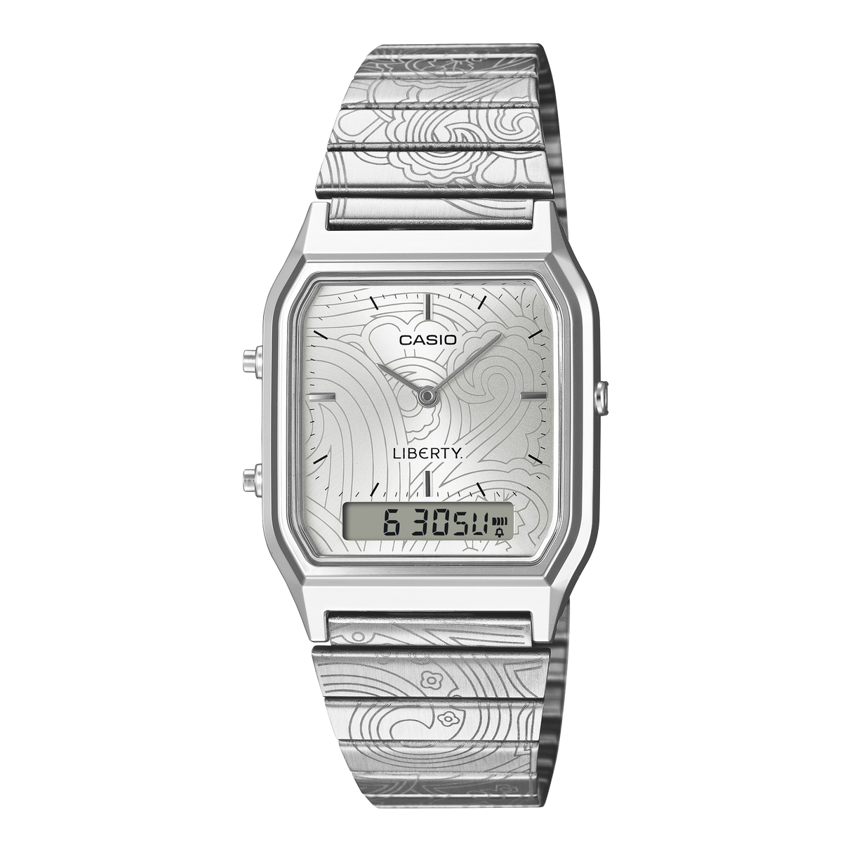 AQ-230 Reloj Casio x Liberty unisex correa de metal