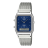 AQ-230EM Reloj Casio unisex banda mesh doble hora