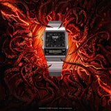 AQ-800EST-1A Reloj Casio Stranger Thing unisex correa de metal