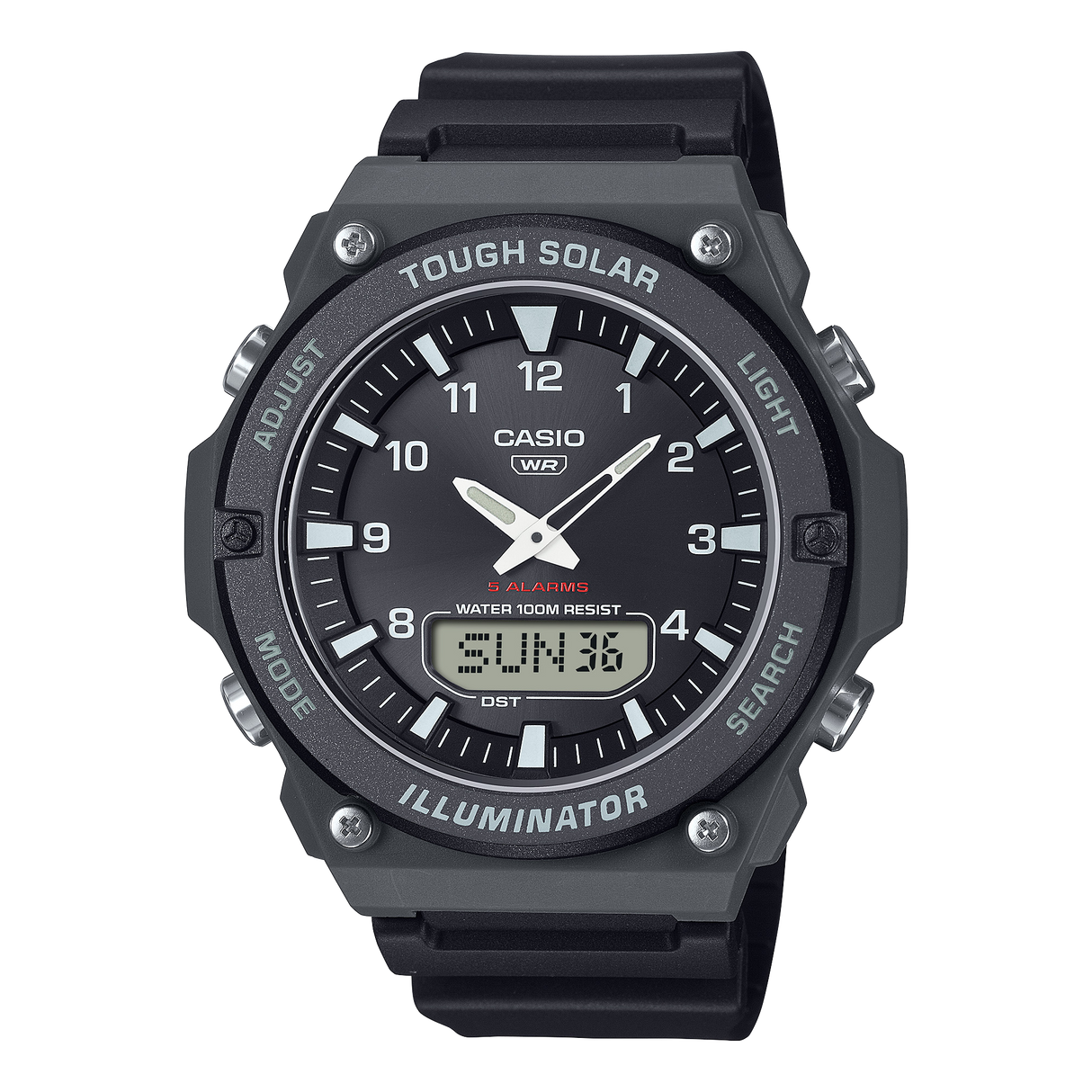 AQ-S820W Reloj Casio de hombre pulsera de caucho 50 mm