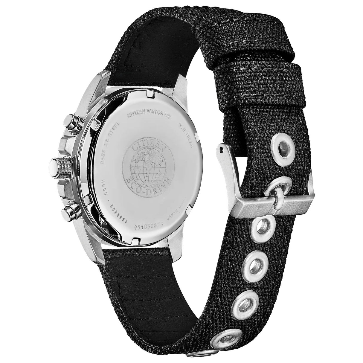 AT0200-13E Reloj Citizen Chandler para caballero estilo militar pulsera de tela