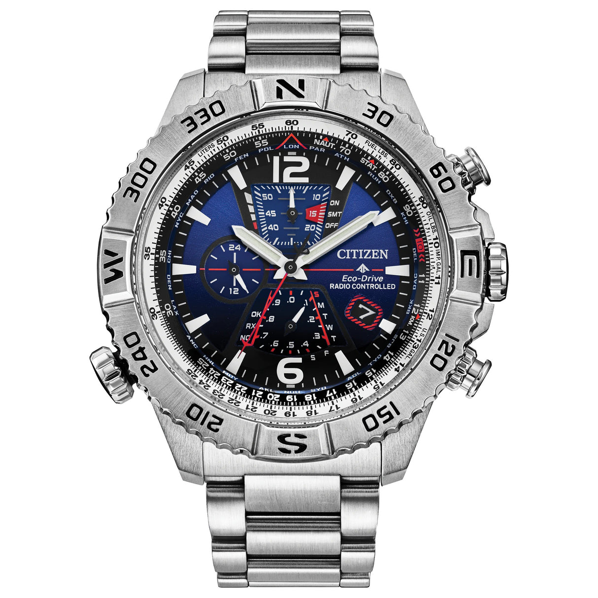 AT8220-55L Reloj Citizen Promaster Navihawk A-T para caballero pulsera de metal