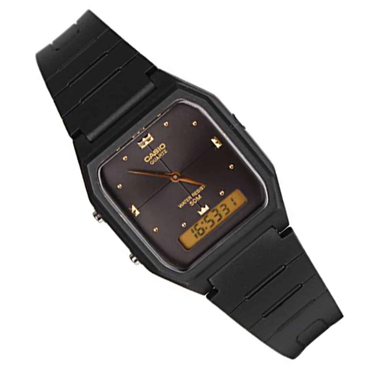 AW-48 Reloj Casio para Hombre Banda de Caucho Doble hora