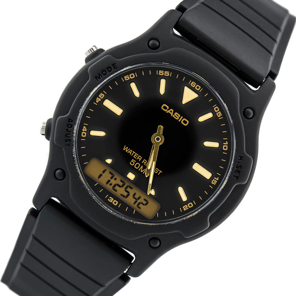 AW-49 Reloj Casio para Hombre Pulsera de Caucho Doble hora