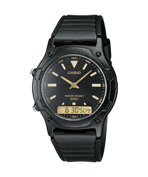 AW-49 Reloj Casio para Hombre Pulsera de Caucho Doble hora