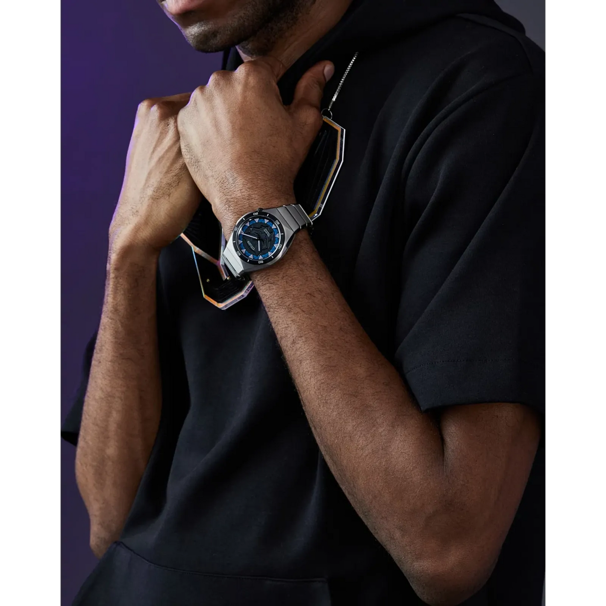 AW1668-50W Reloj Citizen Black Panter Marvel Edition de hombre pulsera de metal