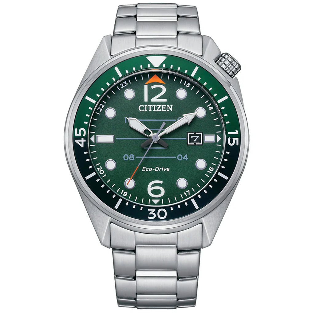 AW1715-86X Reloj Citizen Seaplane de caballero pulsera de metal 43mm