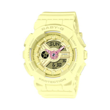 BA-110X Reloj Baby-G para Mujer Pulsera de Caucho Doble hora