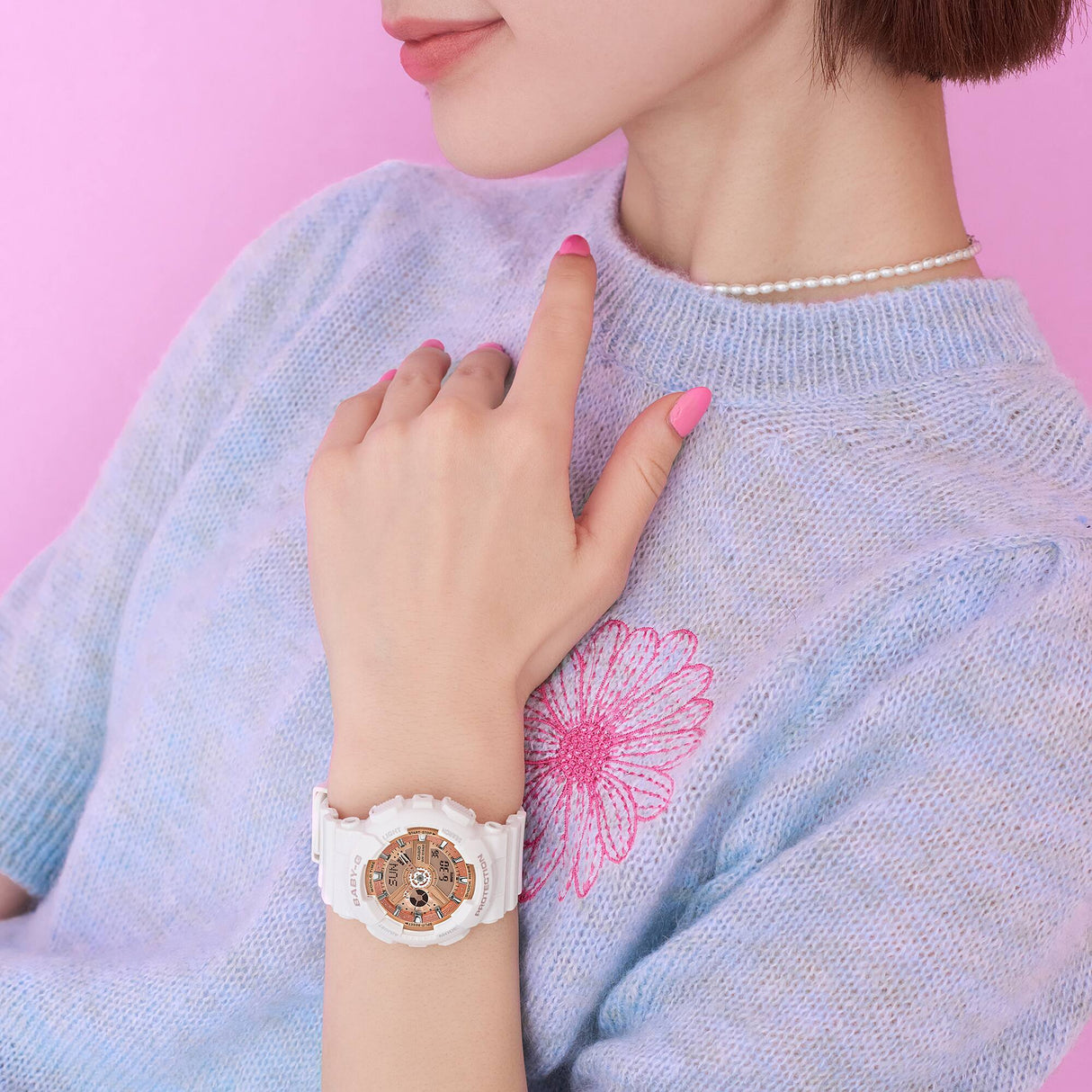 BA-110X Reloj Baby-G para Mujer Pulsera de Caucho Doble hora