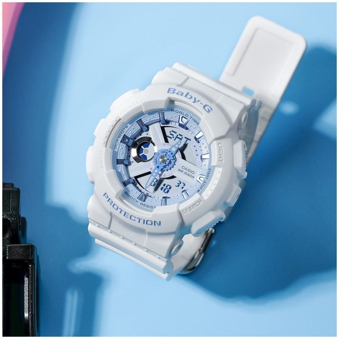 BA-110X Reloj Baby-G para Mujer Pulsera de Caucho Doble hora