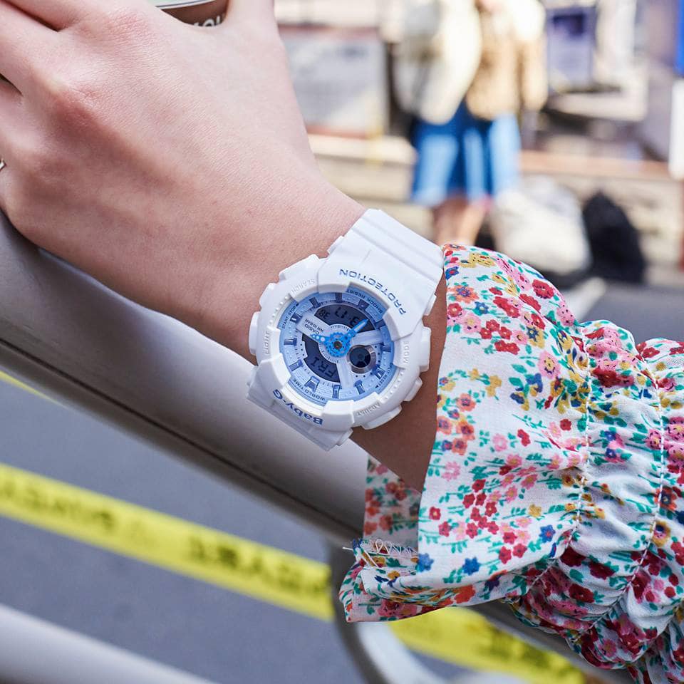BA-110X Reloj Baby-G para Mujer Pulsera de Caucho Doble hora